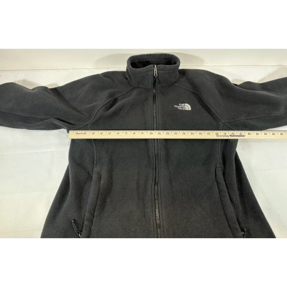 THE NORTH FACE Jacket Men's Medium M Black Low Pile Fleece Zip Winter Outdoors